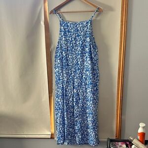 Luxveer Blue Floral Jumpsuit